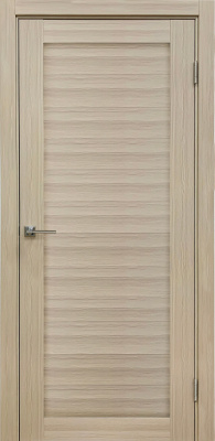 Дверь межкомнатная экошпон Верда (Verda) Лайт-1 ДПГ, кремовая лиственница, 2000х600 мм