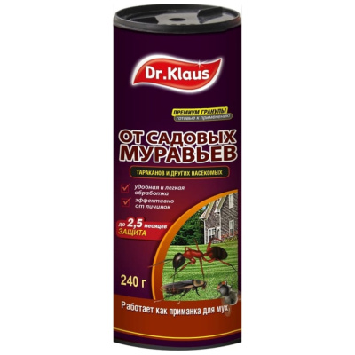 Гранулы от муравьев и других ползающих насекомых Dr.Klaus, 240 г