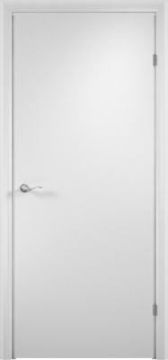 Дверь межкомнатная Верда (Verda) с четвертью, финишпленка, глухая с замком, белая, 2000х900 мм