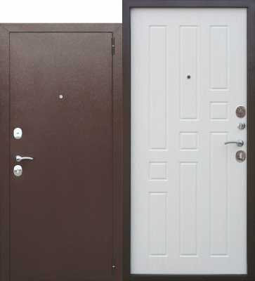 Входная металлическая дверь Гарда 8 мм, белый ясень, 2050х960 мм (правая)