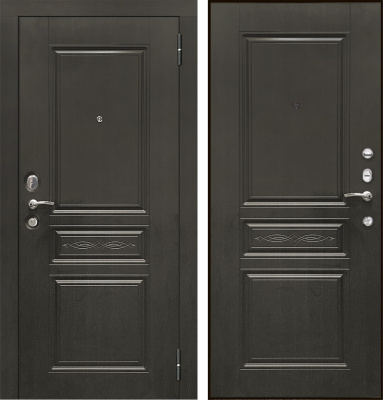 Входная металлическая дверь SD Prof-10 Троя, венге/венге, 2070х980 мм