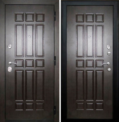 Входная металлическая дверь SD Prof-5 Сенатор, экошпон, венге, 2050х860 мм