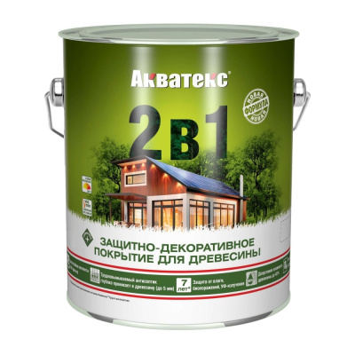 Защитно-декоративное покрытие для древесины АКВАТЕКС, дуб, 0,8 л