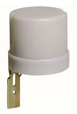 Детектор освещённости ИЭК ФР 602, максимальная нагрузка 2500 Вт, IP44, серый