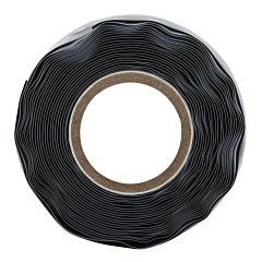 Изолента силиконовая самослипающаяся Эра Pro, PROSS25, черная, 25 мм х 3 м