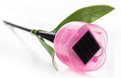 Садовый LED светильник тюльпан розовый USL-C-451/PT305 PINK TULIP