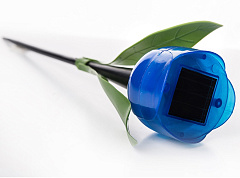Садовый LED светильник тюльпан синий USL-C-454/PT305 BLUE TULIP
