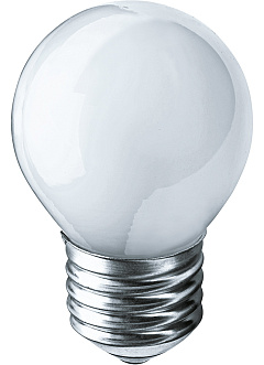 Лампа накаливания Navigator NI-C-40-230-E27-FR шарик матовый P45 40W E27 388lm 3000К, 94311