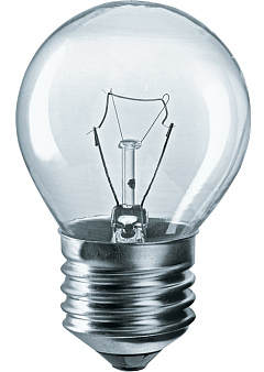 Лампа накаливания Navigator NI-C-40-230-E27-CL шарик прозрачный P45 40W E27 400lm 3000К, 94310