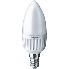 Лампа светодиодная Navigator 94 482 NLL-P-C37-5-230-4K-E14-FR, свеча, 5 Вт, 400lm, 4000К
