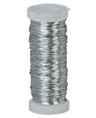 Проволока стальная Стройбат, белый цинк, 0,3 мм (50 м)