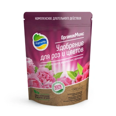 Удобрение ОрганикМикс, для роз и цветов, 200 г