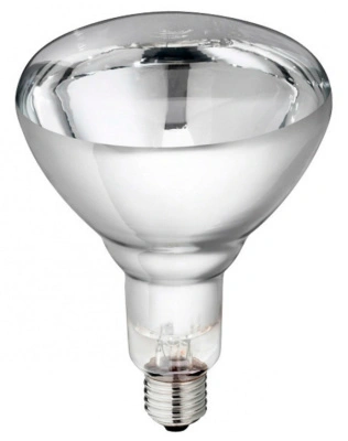 Лампа накаливания инфракрасная зеркальная ИКЗ прозрачная 250W E27 3050lm, 9732634