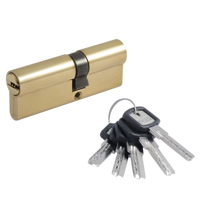 Цилиндровый механизм Нора-М, ключ-ключ, ЛПУ-80, усиленный, золото