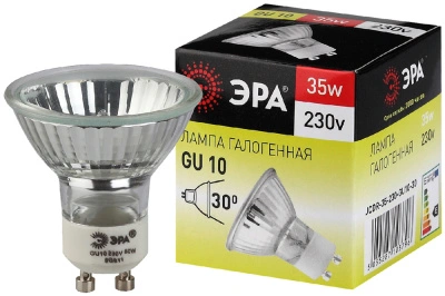 Лампа галогенная Эра GU10-JCDR (MR16)-35W-230V 525lm 3000К, C0027385