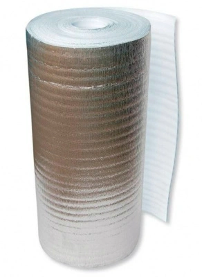Несшитый вспененный полиэтилен НПЭ фольга 5 мм (50 пог. м в рулоне)