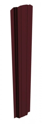 Евроштакетник П-образный фигурный, односторонний, шоколадно-коричневый (RAL 8017),109х2000 мм