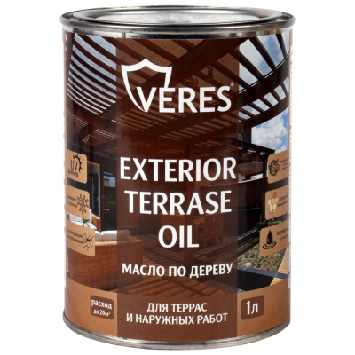 Масло для дерева Veres Exterior Terrase Oil, палисандр, 1 л
