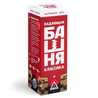 Падающая башня дженга &quot;Классика&quot;, 54 бруска, 6+