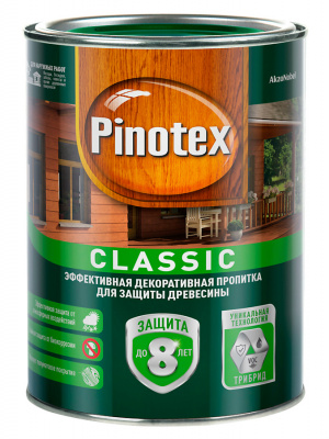 Антисептик Pinotex CLASSIC светлый дуб для наружных работ  1л