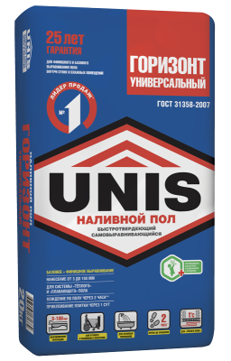 Наливной пол UNIS Горизонт Универсальный 20 кг