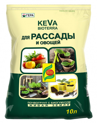 Грунт KEVA BIOTERRA для рассады и овощей 10 л