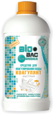 Средство для бассейна Коагулянт Быстрый, 1 л BIOBAC BP-KO