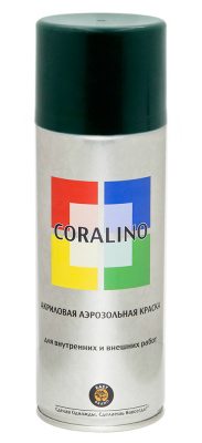 Краска аэрозольная акриловая Coralino CS6005 (зеленый мох; RAL 6005), 520 мл