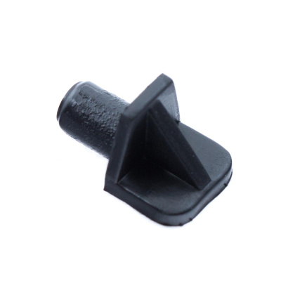 Полкодержатель лопатка Стройбат D 6 мм, пластик, черный (16 шт)