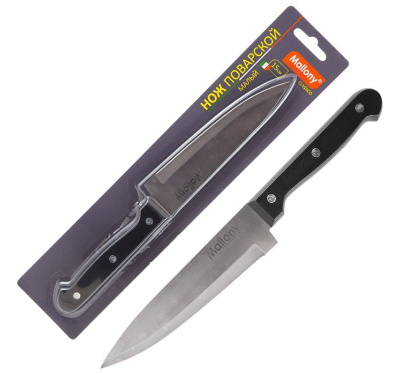Нож поварской CLASSICO MAL-03CL, лезвие 15 см, пластиковая рукоятка 5515 Mallony 716300