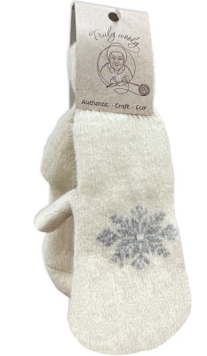 Варежки Снежинка, размер 8, V003004