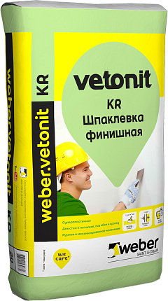 Шпатлевка финишная Weber Vetonit KR, 20 кг