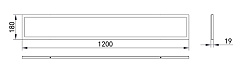 Светильник светодиодный SPO-7-40-6K-М матовый 1200х180х19 мм, 40Вт, 2800Лм, 6500К, IP40 Б0036138