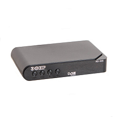 Ресивер-приемник цифрового ТВ, фото/аудио/видео, разъемы HDMI, RCA   DVB-T2 HD HD-555 Эфир Сигнал