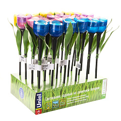 Садовый светильник втычной на солнечной батарее LED тюльпан Uniel USL-C-651/PT305 TULIP SET 24