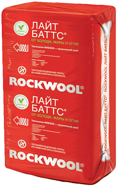 Утеплитель Rockwool Лайт Баттс, 1000х600х50 мм, 10 шт