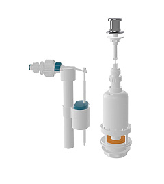 Клапан для бачка, 1/2&quot; нижняя подводка воды, пластиковая резьба 4721