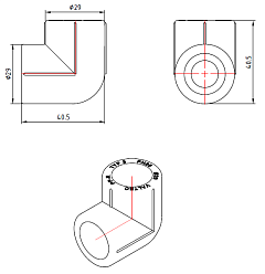 Угольник полипропиленовый 90° PP-R, Valtec VTp.751.0.020, 20 мм