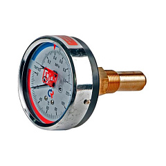 Термоманометр ТМТБ осевой 120°С, 0-1,6 МПа, Дк80, L=46 мм Росма 011-0086