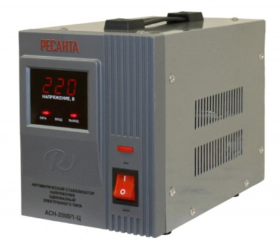 Стабилизатор напряжения однофазный Ресанта АСН 2000/1-Ц, 2 кВт