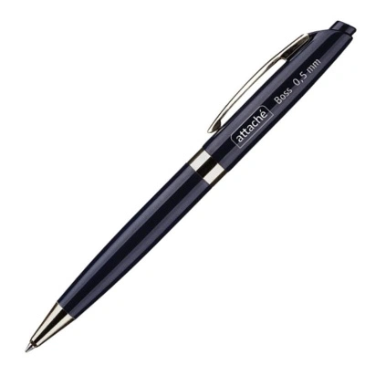 Ручка шариковая Attache Boss, синий корпус, цвет чернил-синий 389762, 567057