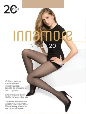 Колготки INNAMORE Bella 20 (miele, 3) с шортами, эластана 12%