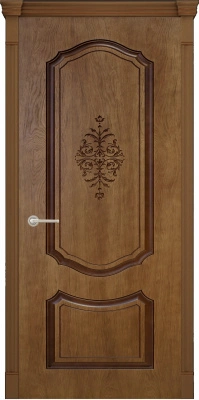 Дверь межкомнатная Верда (Verda) Престиж 3D ДГ, шпон миндаль, 2000х900 мм