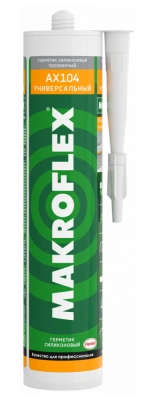 Герметик MAKROFLEX АХ104 силиконовый прозрачный универсальный 290 мл Henkel