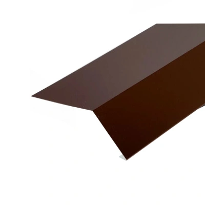 Планка карнизная 60х10 мм, 2 м, шоколадно-коричневая RAL 8017