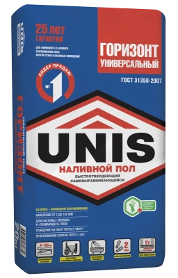 Наливной пол UNIS Горизонт Универсальный 20 кг