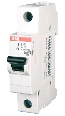 Автоматический выключатель ABB S201 C20, 1P (20А; 6kA), 2CDS251001R0204
