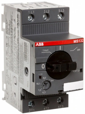 Автомат ABB MS132-12 50 кА с регулируемой тепловой защитой (8A-12А), класс расцепителя 10