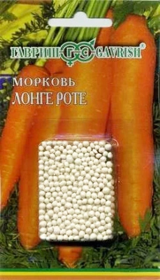 Семена Гавриш Морковь Лонге Роте (гранулы), 300 шт