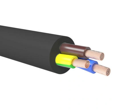 Провод ПВС, 2х1,5+1х1,5, ГОСТ бухта 5 м, черный